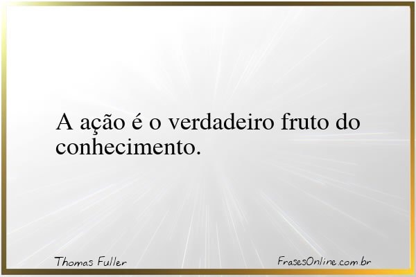Frase de Thomas Fuller