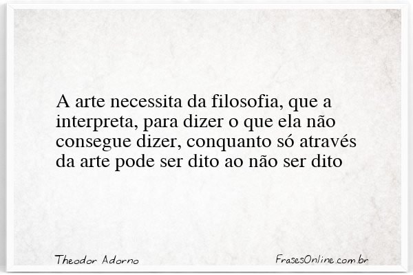 Frase de Theodor Adorno