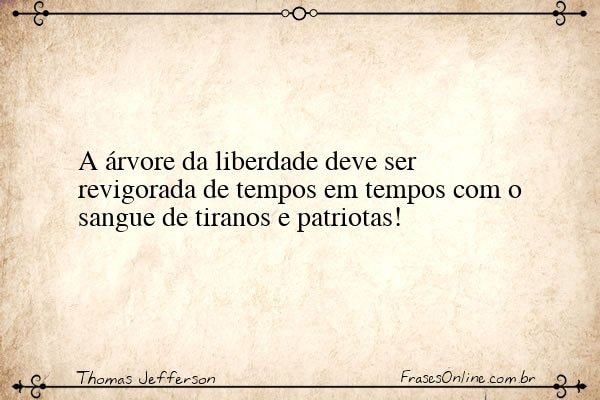Frase de Thomas Jefferson