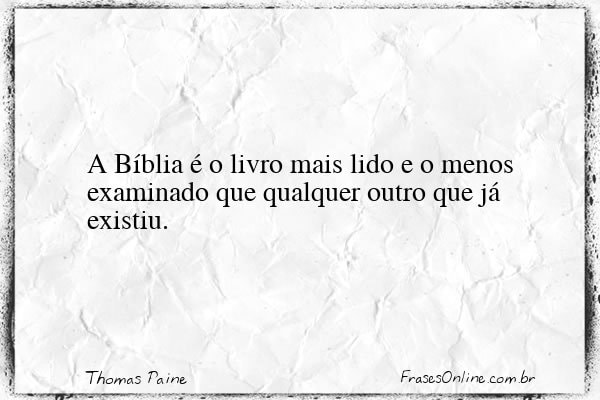 Frase de Thomas Paine