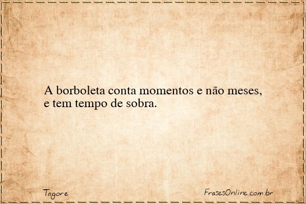 Frase de Tagore