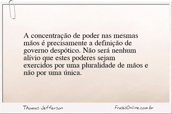 Frase de Thomas Jefferson