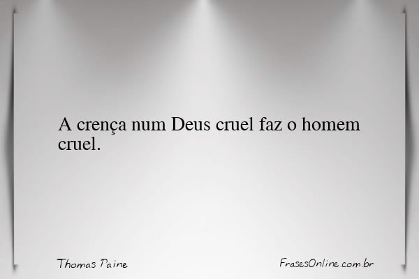 Frase de Thomas Paine