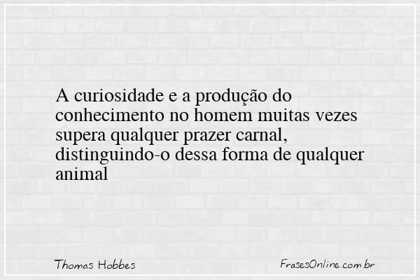 Frase de Thomas Hobbes