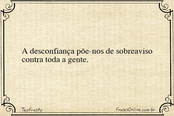 Frase de Teofrasto