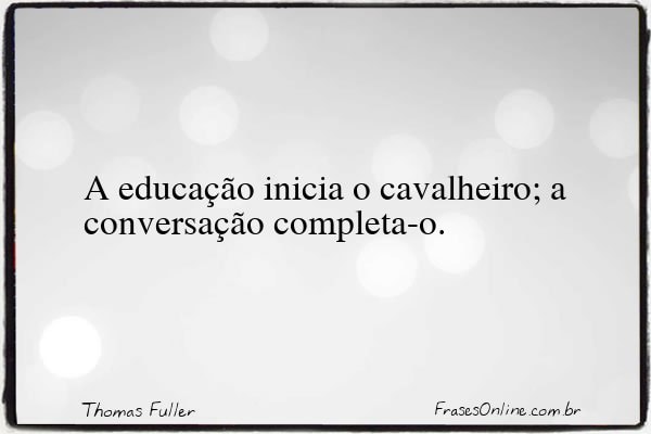 Frase de Thomas Fuller