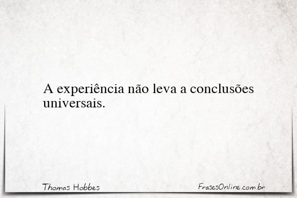 Frase de Thomas Hobbes