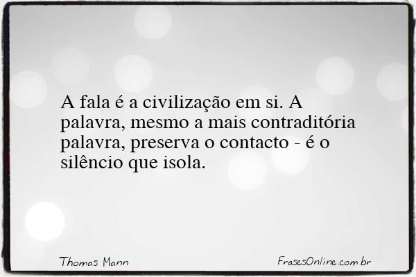 Frase de Thomas Mann