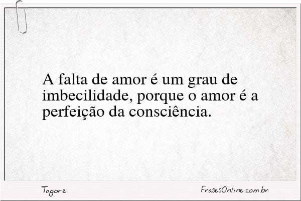 Frase de Tagore