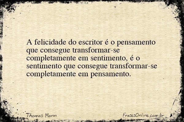 Frase de Thomas Mann