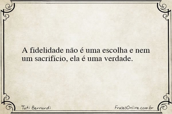 Frase de Tati Bernardi
