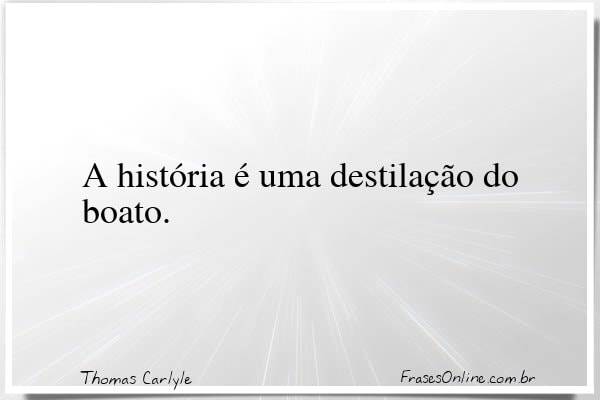Frase de Thomas Carlyle