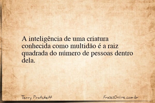 Frase de Terry Pratchett