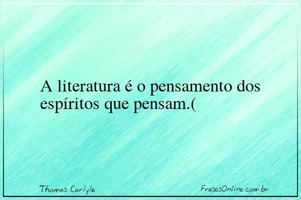 Frase de Thomas Carlyle