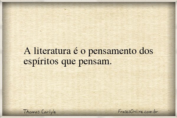 Frase de Thomas Carlyle