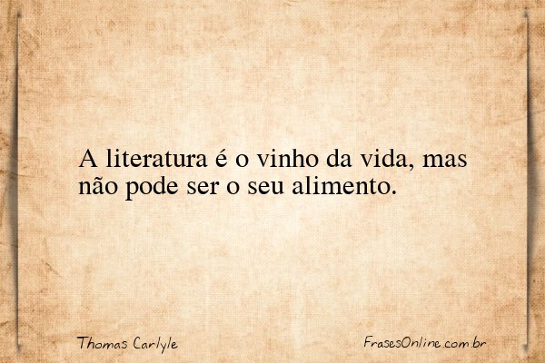 Frase de Thomas Carlyle