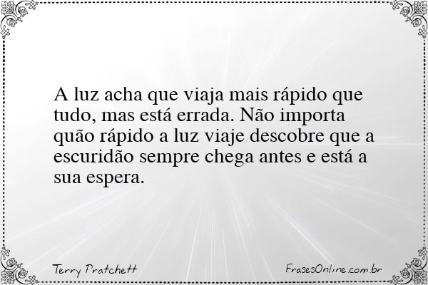 Frase de Terry Pratchett
