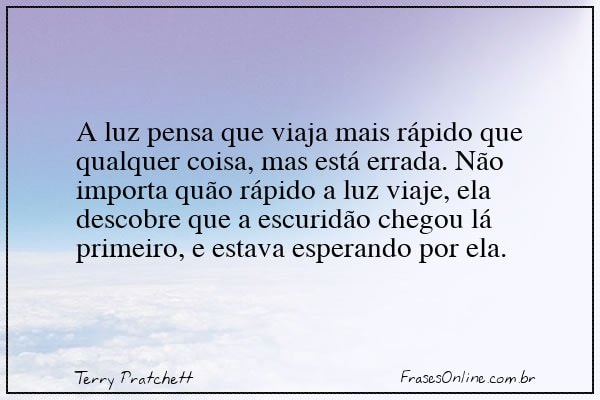 Frase de Terry Pratchett