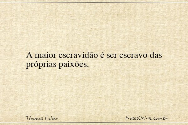 Frase de Thomas Fuller