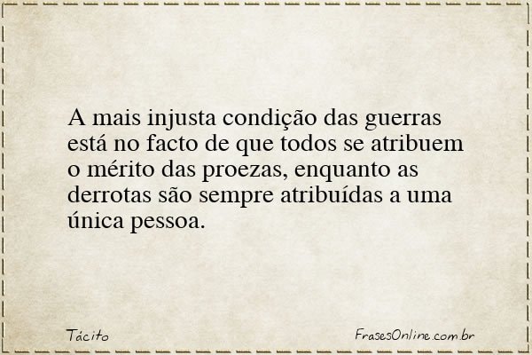 Frase de Tácito