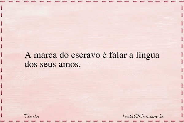 Frase de Tácito