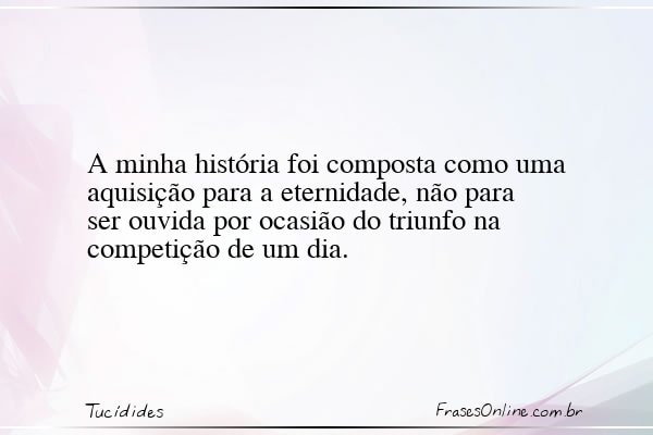 Frase de Tucídides