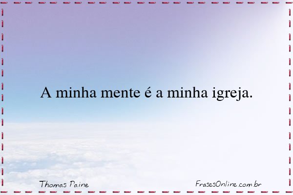 Frase de Thomas Paine