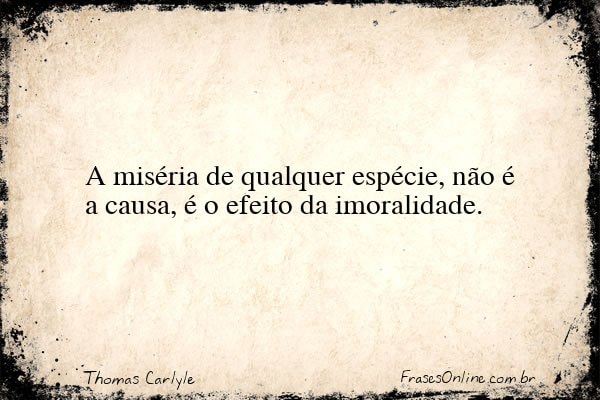 Frase de Thomas Carlyle