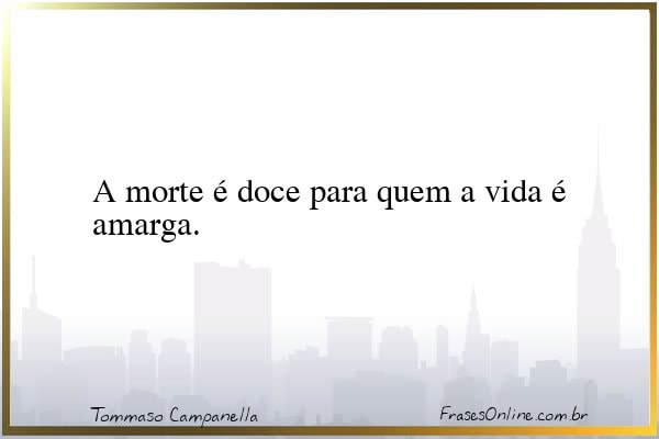 Frase de Tommaso Campanella