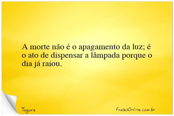 Frase de Tagore