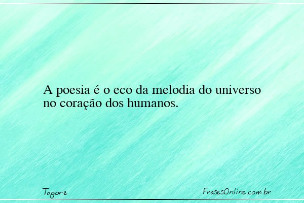 Frase de Tagore