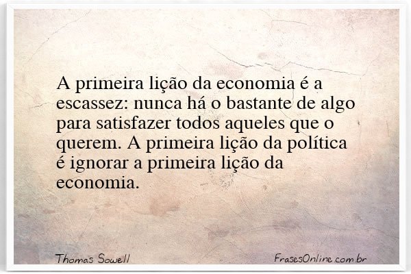 Frase de Thomas Sowell