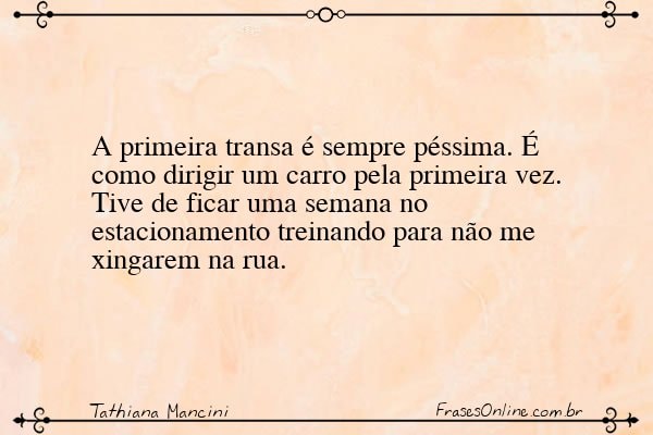 Frase de Tathiana Mancini