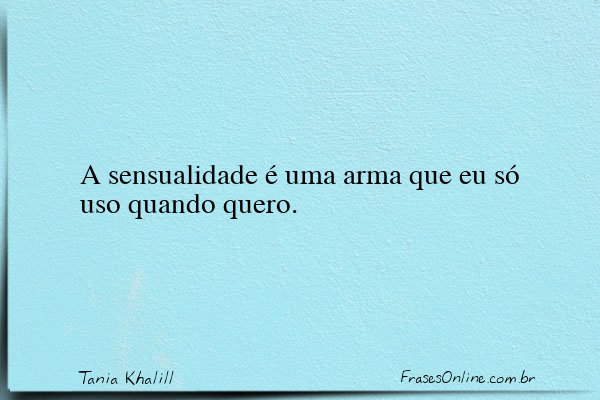 Frase de Tania Khalill
