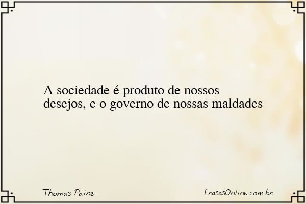 Frase de Thomas Paine