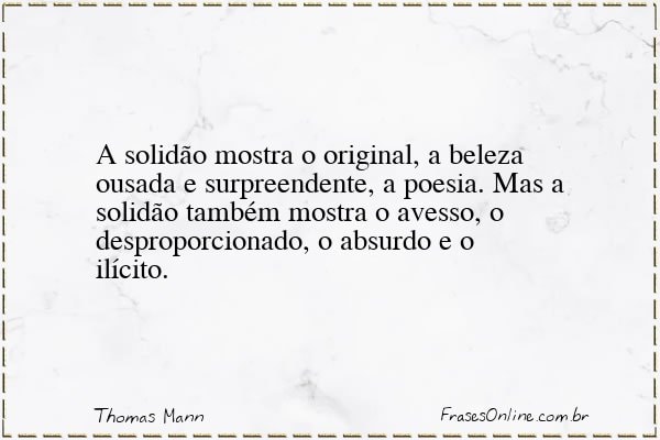 Frase de Thomas Mann