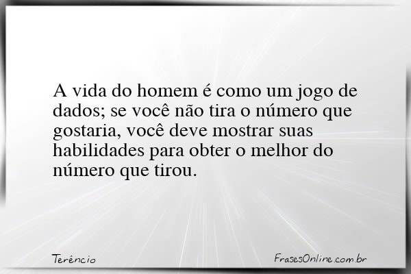Frase de Terêncio