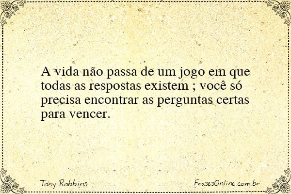 Frase de Tony Robbins