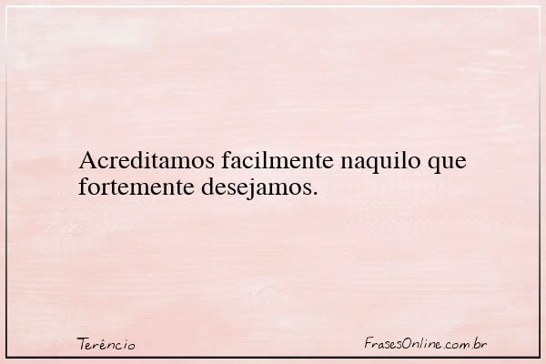 Frase de Terêncio