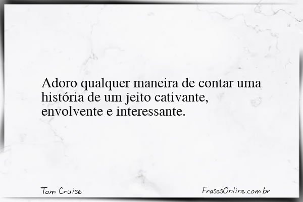 Frase de Tom Cruise