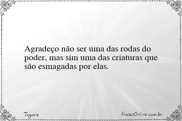 Frase de Tagore