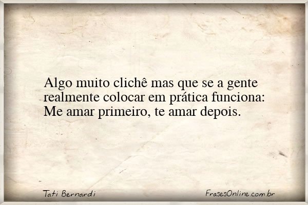 Frase de Tati Bernardi