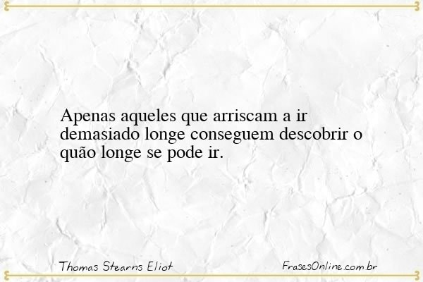 Frase de Thomas Stearns Eliot