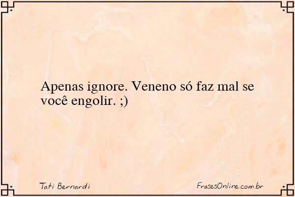 Frase de Tati Bernardi