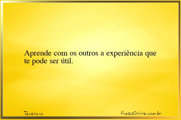 Frase de Terêncio