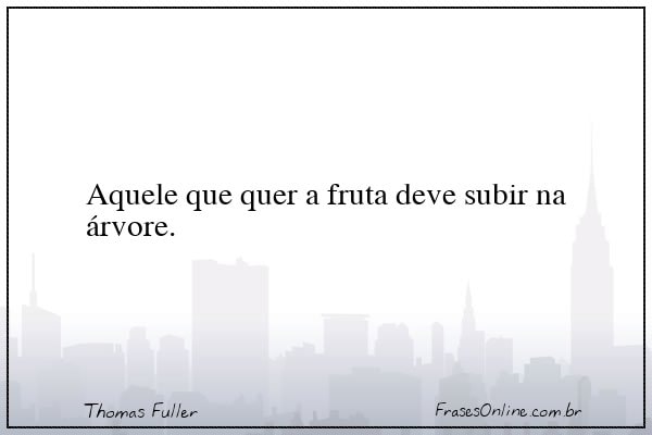Frase de Thomas Fuller