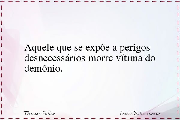 Frase de Thomas Fuller