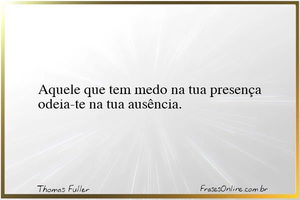 Frase de Thomas Fuller