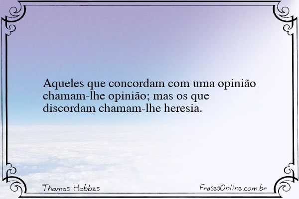Frase de Thomas Hobbes