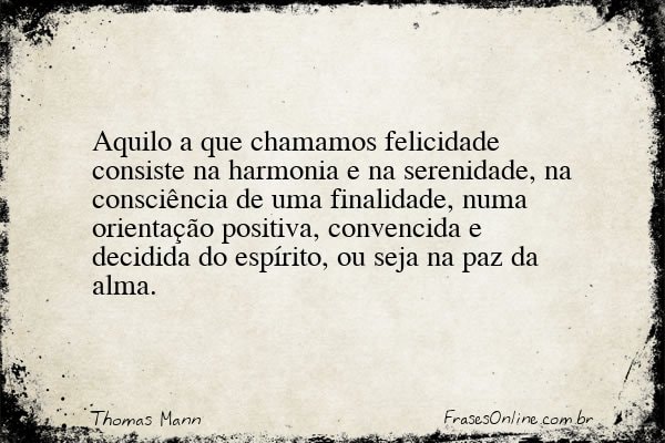 Frase de Thomas Mann